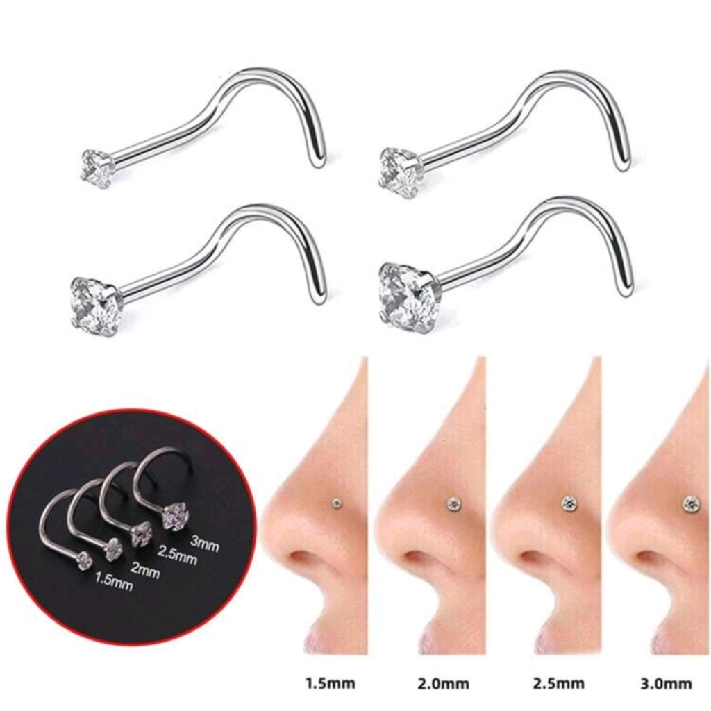 4 Nose Rings